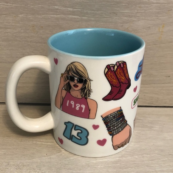 Taylor Swift All Over Print Collage 12oz. 4”Tall Coffee Mug - Picture 3 of 6